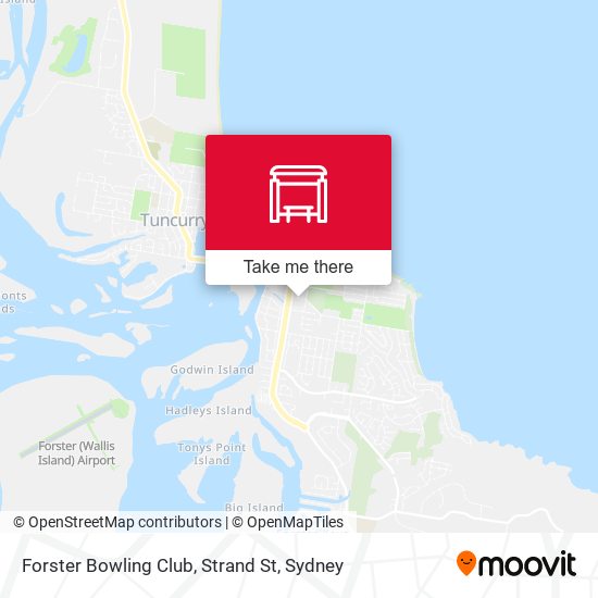 Forster Bowling Club, Strand St map