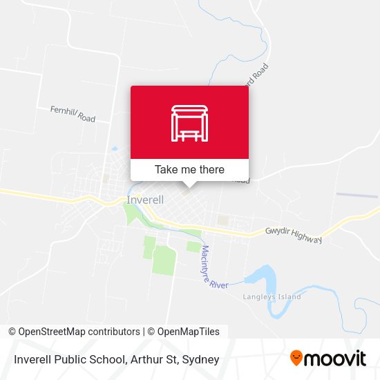 Inverell Public School, Arthur St map