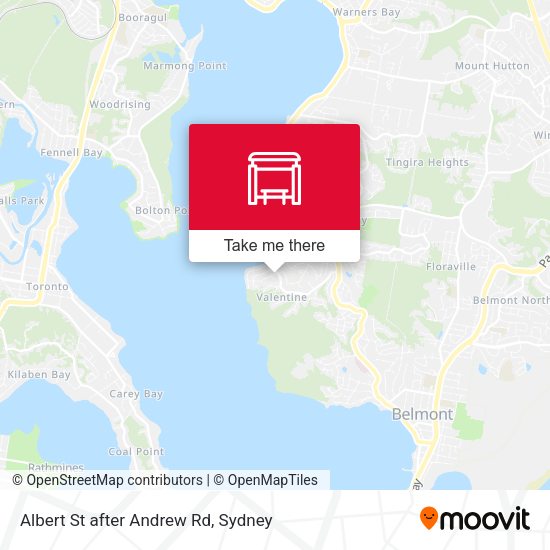 Albert St after Andrew Rd map