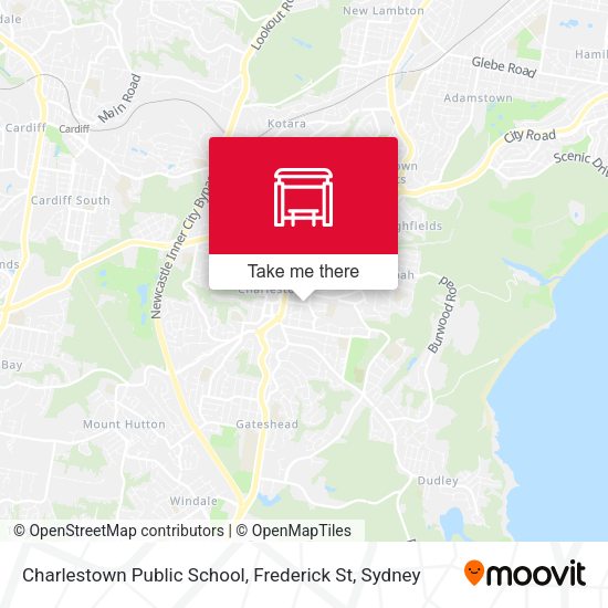 Charlestown Public School, Frederick St map