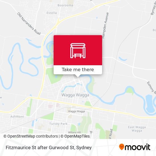 Fitzmaurice St after Gurwood St map