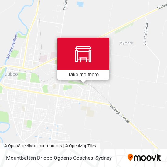 Mountbatten Dr opp Ogden's Coaches map