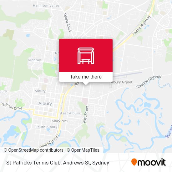 St Patricks Tennis Club, Andrews St map