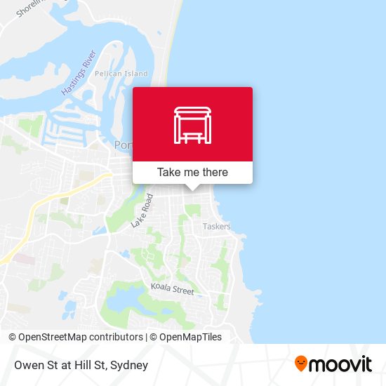 Owen St at Hill St map