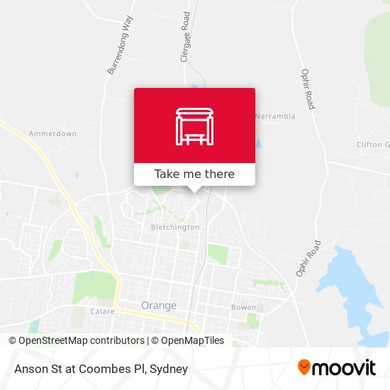 Anson St at Coombes Pl map