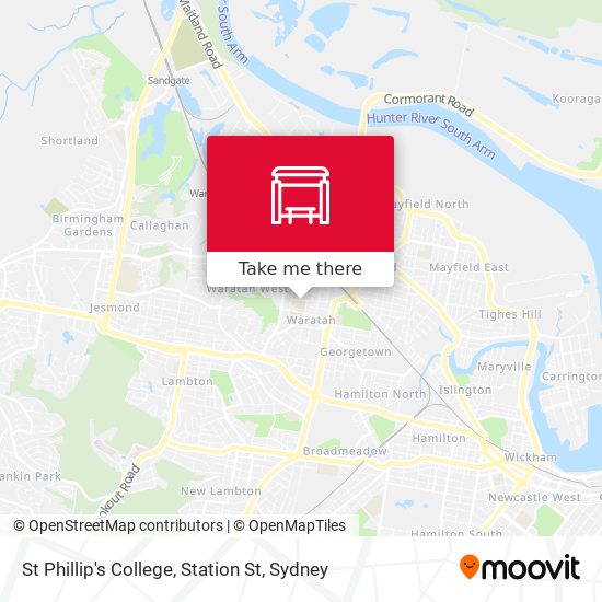 Mapa St Phillip's College, Station St