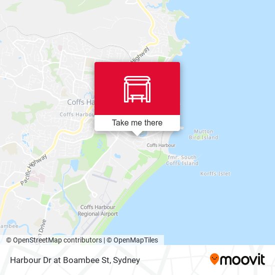 Harbour Dr at Boambee St map