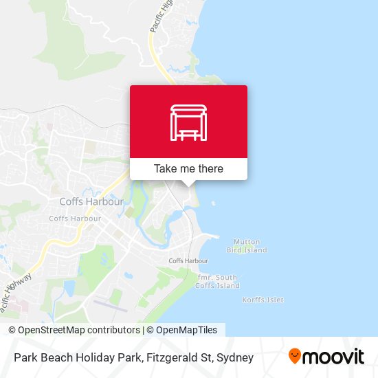 Park Beach Holiday Park, Fitzgerald St map