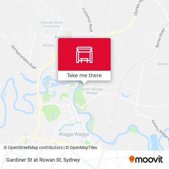 Gardiner St at Rowan St map