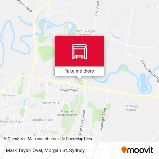 Mark Taylor Oval, Morgan St map