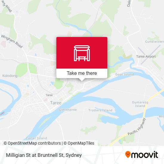 Milligian St at Bruntnell St map