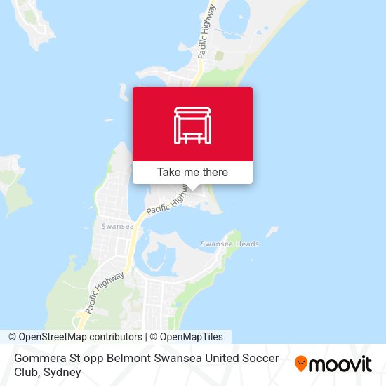 Gommera St opp Belmont Swansea United Soccer Club map