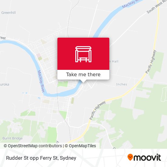 Rudder St opp Ferry St map