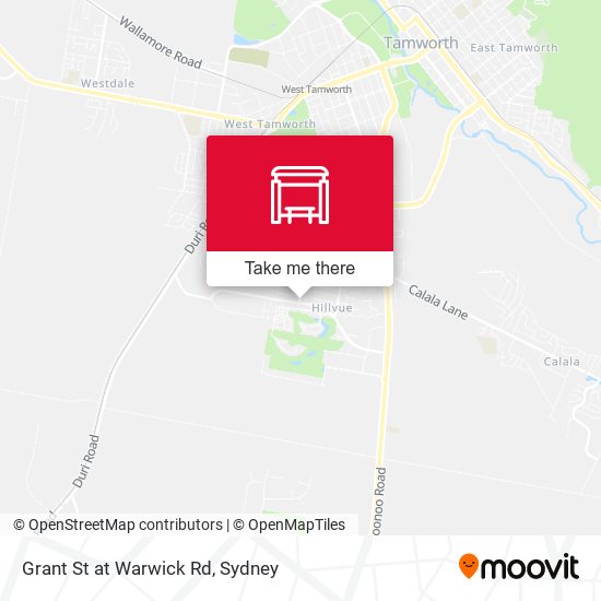 Grant St at Warwick Rd map