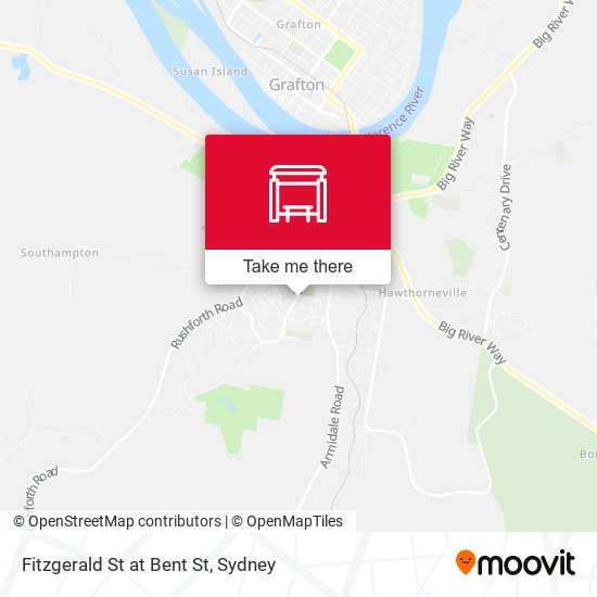 Fitzgerald St at Bent St map