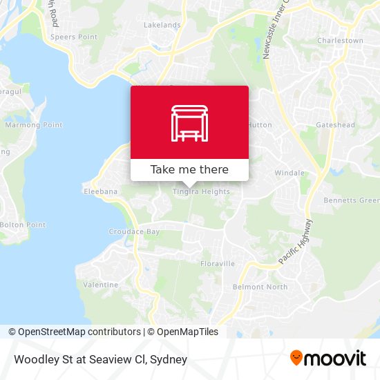 Woodley St at Seaview Cl map