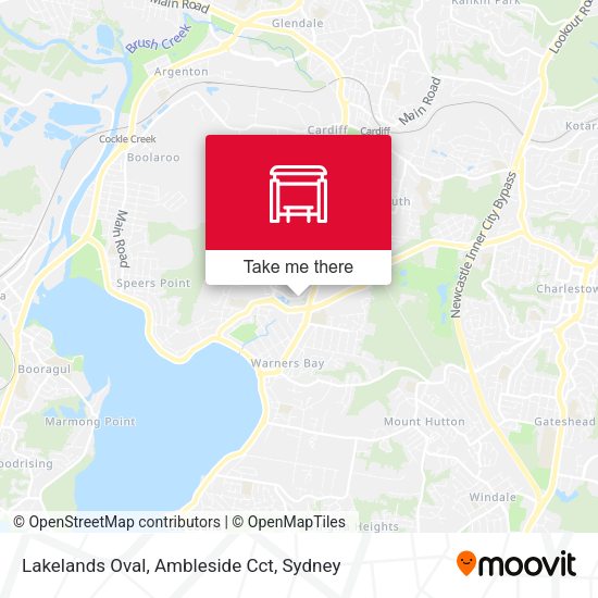 Lakelands Oval, Ambleside Cct map