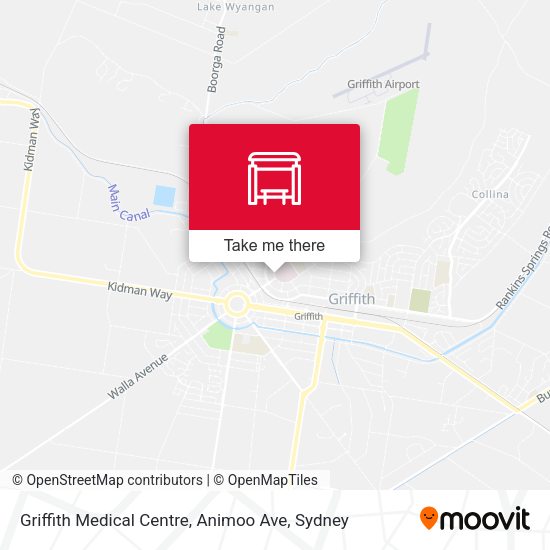 Griffith Medical Centre, Animoo Ave map
