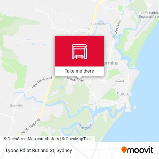 Lyons Rd at Rutland St map