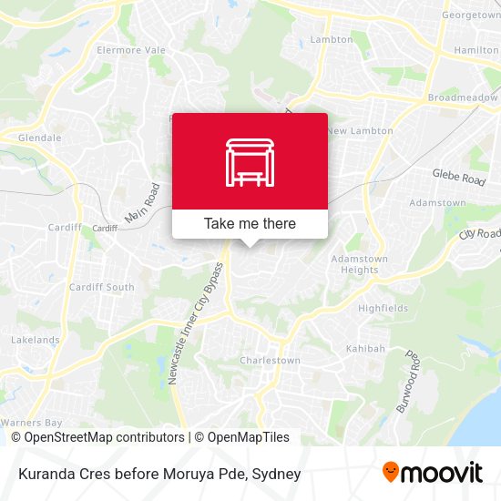 Kuranda Cres before Moruya Pde map