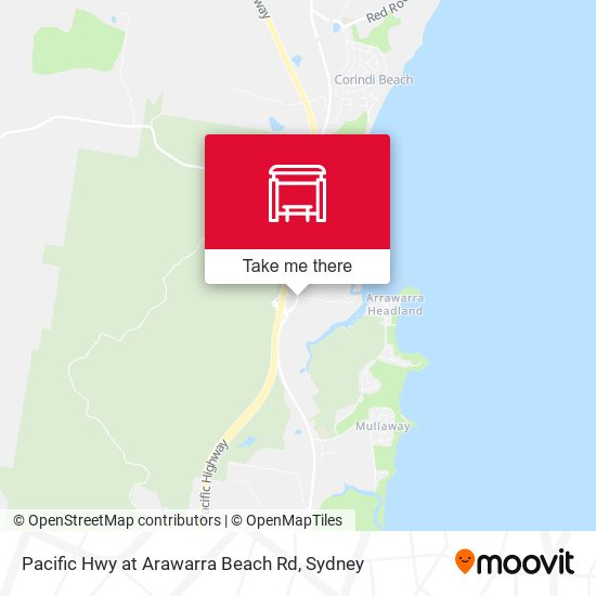 Pacific Hwy at Arawarra Beach Rd map
