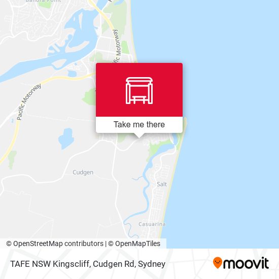 TAFE NSW Kingscliff, Cudgen Rd map