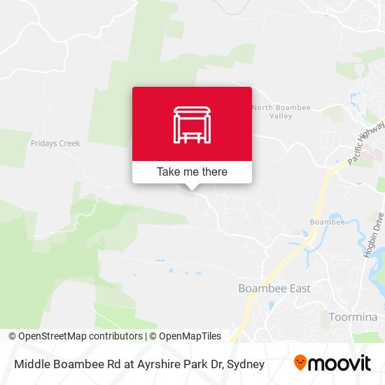 Middle Boambee Rd at Ayrshire Park Dr map