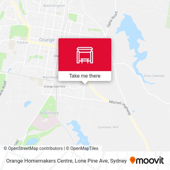 Orange Homemakers Centre, Lone Pine Ave map