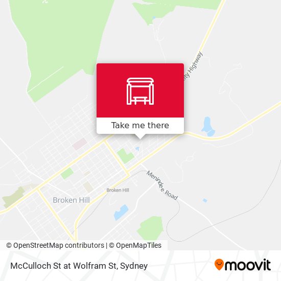 McCulloch St at Wolfram St map