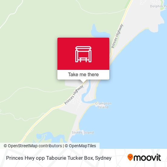 Princes Hwy opp Tabourie Tucker Box map