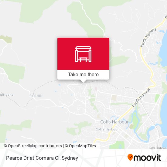 Pearce Dr at Comara Cl map