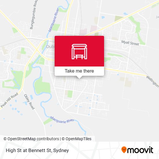 High St at Bennett St map