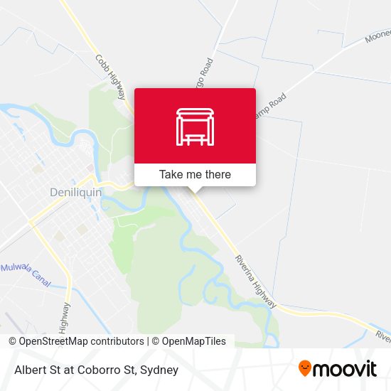 Albert St at Coborro St map