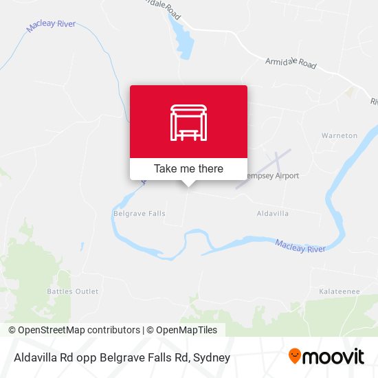 Aldavilla Rd opp Belgrave Falls Rd map