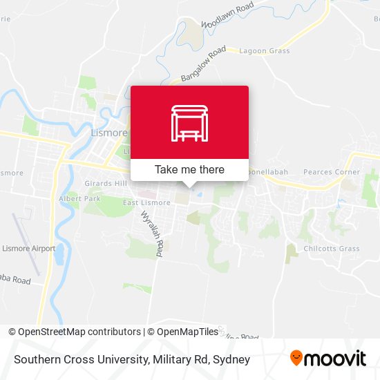 Southern Cross University, Military Rd map