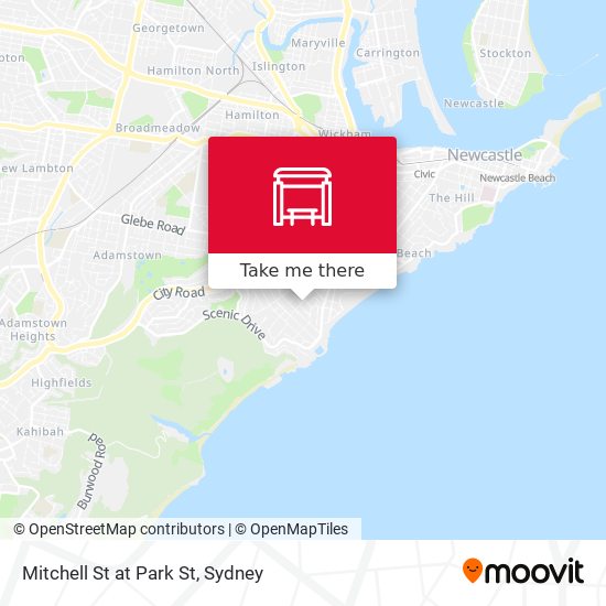 Mitchell St at Park St map