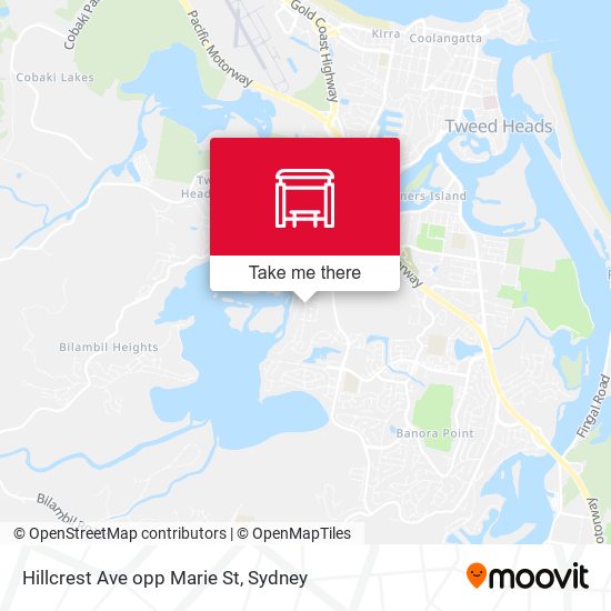 Hillcrest Ave opp Marie St map