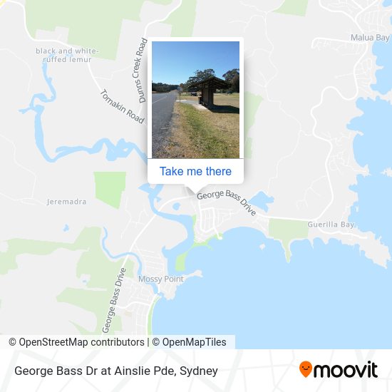 George Bass Dr at Ainslie Pde map
