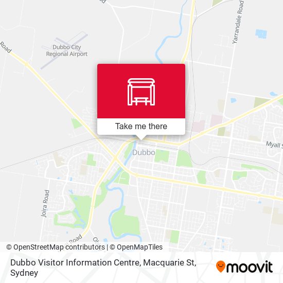 Dubbo Visitor Information Centre, Macquarie St map