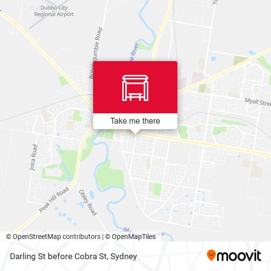 Darling St before Cobra St map