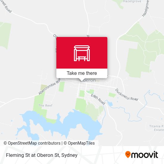 Fleming St at Oberon St map