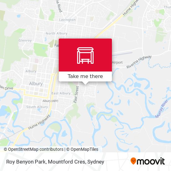 Roy Benyon Park, Mountford Cres map