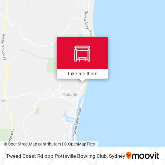 Tweed Coast Rd opp Pottsville Bowling Club map