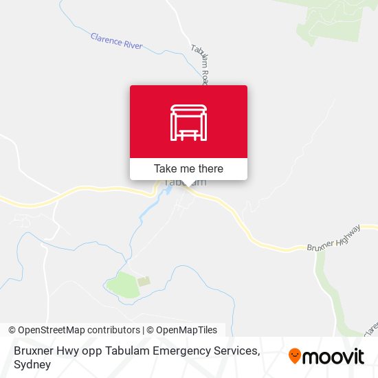 Bruxner Hwy opp Tabulam Emergency Services map