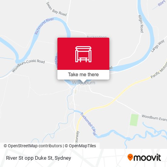 River St opp Duke St map