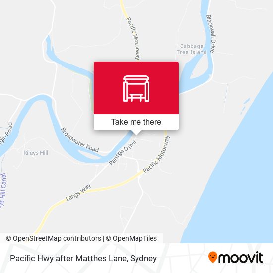 Pacific Hwy after Matthes Lane map