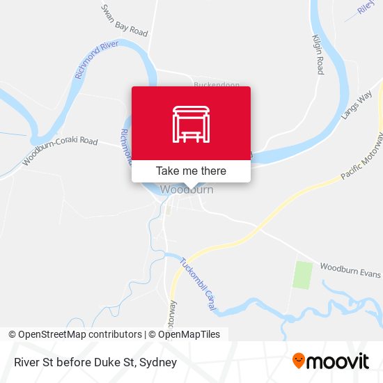River St before Duke St map