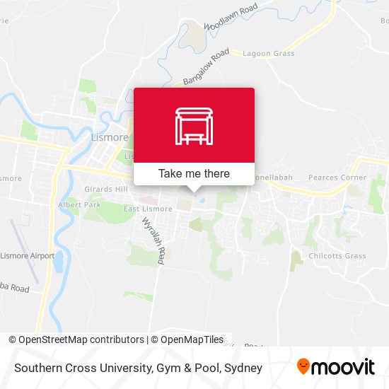 Southern Cross University, Gym & Pool map