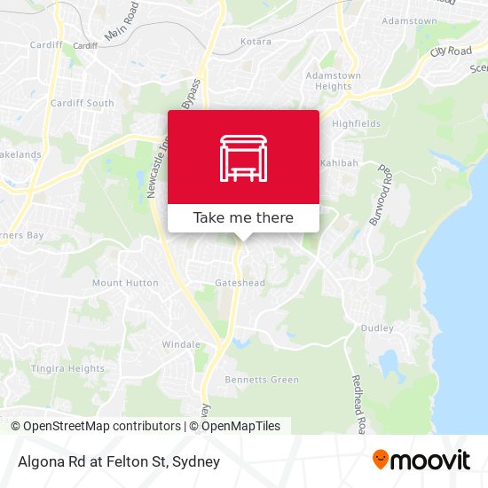 Algona Rd at Felton St map