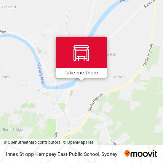 Innes St opp Kempsey East Public School map